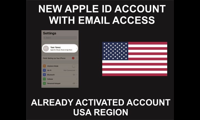New Apple ID Account With Email, USA Account, Already New Apple ID Account With Email, USA Account, Already