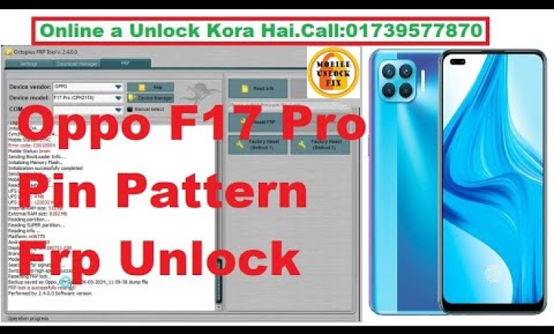 Oppo F17 Pro Pin Pattern Frp Unlock Octoplus FRP Tool Oppo F17 Pro Pin Pattern Frp Unlock Octoplus FRP Tool