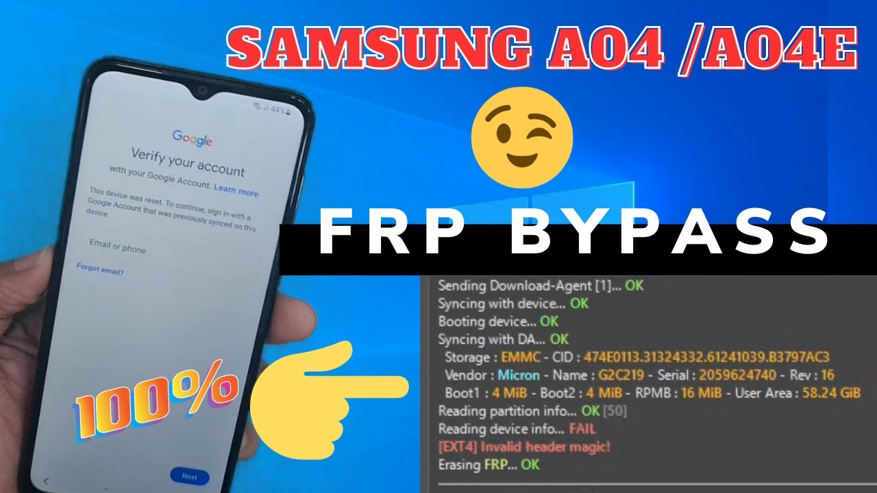 Samsung A04/A04E Frp bypass Android 13 / All Samsung A04/A04E Frp bypass Android 13 / All