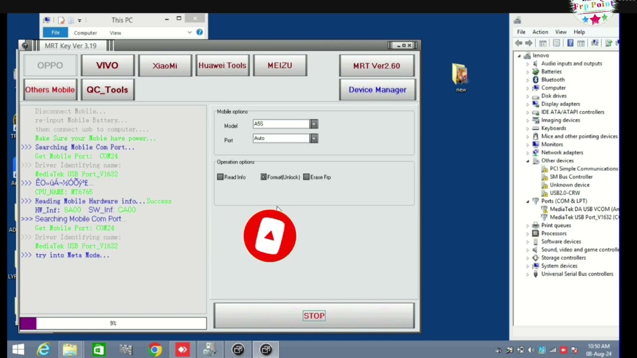 Oppo a5s Frp lock remove and user data remove free tool Oppo a5s Frp lock remove and user data remove free tool