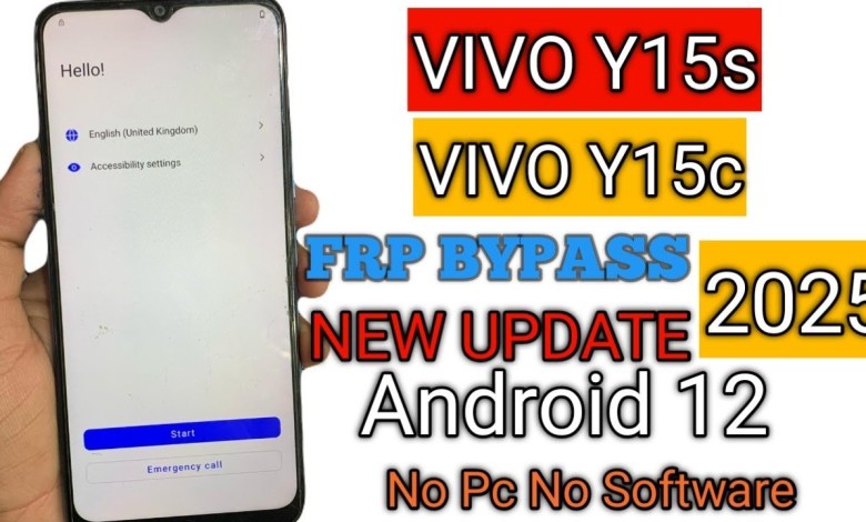 Discover how to bypass FRP on Vivo Y15s/Y15c with Android 12 without using a PC Discover how to bypass FRP on Vivo Y15s/Y15c with Android 12 without using a PC