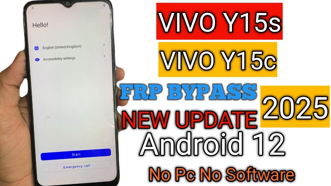 Discover how to bypass FRP on Vivo Y15s/Y15c with Android 12 without using a PC Discover how to bypass FRP on Vivo Y15s/Y15c with Android 12 without using a PC
