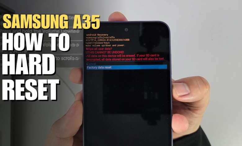 How To Hard Reset Samsung Galaxy A35 | Removing How To Hard Reset Samsung Galaxy A35 | Removing