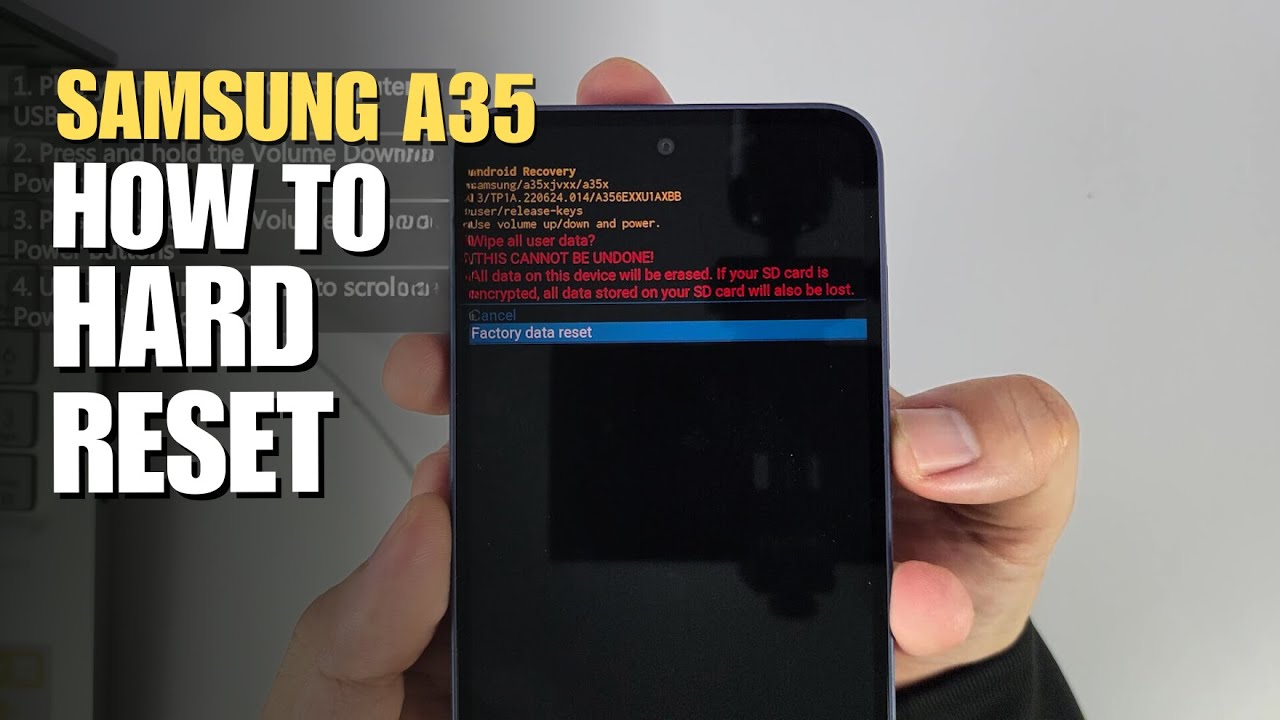 How To Hard Reset Samsung Galaxy A35 | Removing How To Hard Reset Samsung Galaxy A35 | Removing
