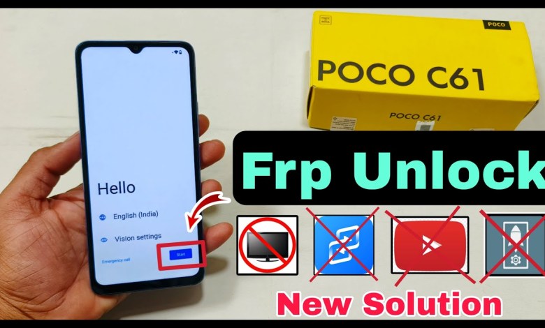 Poco C61 Frp Bypass | Setup Offline Not Showing | Poco Poco C61 Frp Bypass | Setup Offline Not Showing | Poco