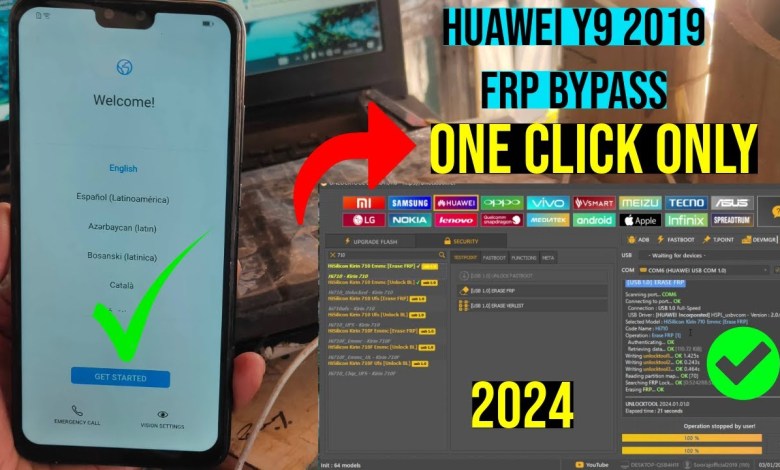 Huawei Y9 2019 (JKM-LX1) FRP Bypass By Just One Click Huawei Y9 2019 (JKM-LX1) FRP Bypass By Just One Click