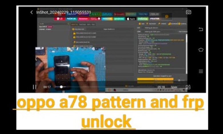 OPPO A78 5G CPH2495 pattern and frp unlock#unlocktool OPPO A78 5G CPH2495 pattern and frp unlock#unlocktool