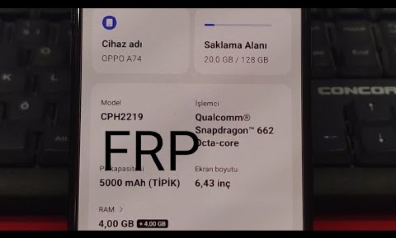 Oppo A74 CPH2219 google hesabı FRP kaldırma.By DFT PRO Oppo A74 CPH2219 google hesabı FRP kaldırma.By DFT PRO