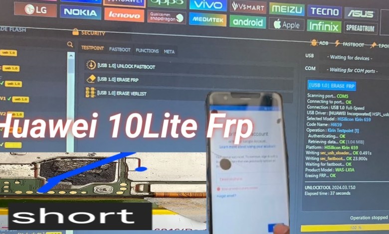 Huawei P10lite frp bypass unlock by unlock tool Huawei P10lite frp bypass unlock by unlock tool