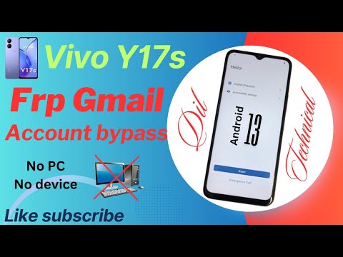 Vivo Y17s Frp bypass / unlock Google account android 13 Vivo Y17s Frp bypass / unlock Google account android 13