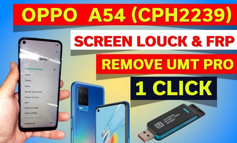 OPPO A54 (cph2239) screen louck & FRP remove umt pro OPPO A54 (cph2239) screen louck & FRP remove umt pro