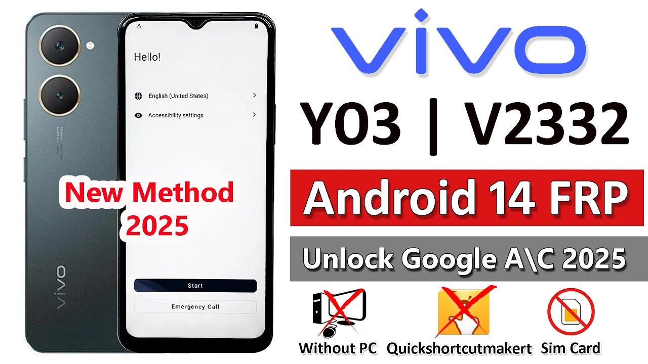 Unlock/Bypass Google FRP on Vivo Y03 (V2332) Running Android 14 – Can It Be Done? Unlock/Bypass Google FRP on Vivo Y03 (V2332) Running Android 14 – Can It Be Done?