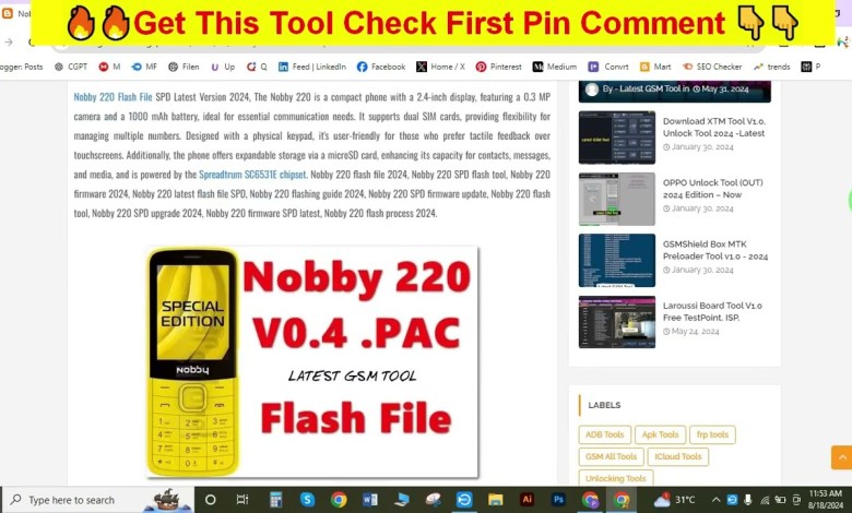 Nobby 220 Flash File SPD Latest Version 2024 | SAMSUNG Nobby 220 Flash File SPD Latest Version 2024 | SAMSUNG