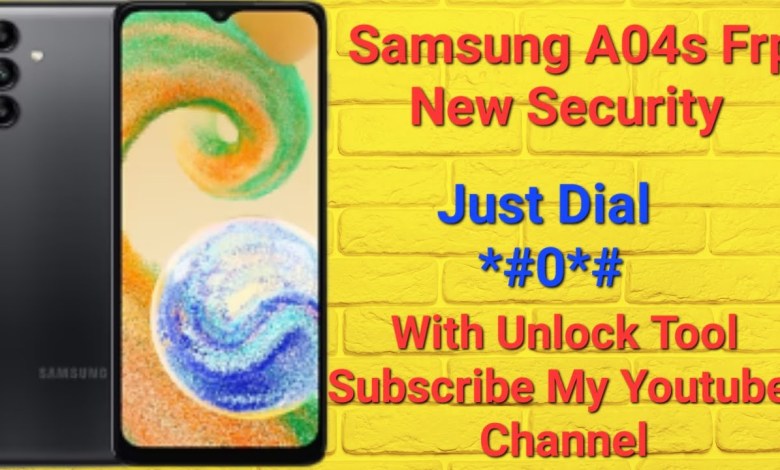 Samsung A04s Frp Bypass|New Security| With Unlock Tool Samsung A04s Frp Bypass|New Security| With Unlock Tool