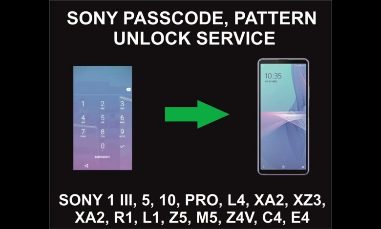 Sony Passcode, pattern, PIN, Unlock Service, All Sony Sony Passcode, pattern, PIN, Unlock Service, All Sony