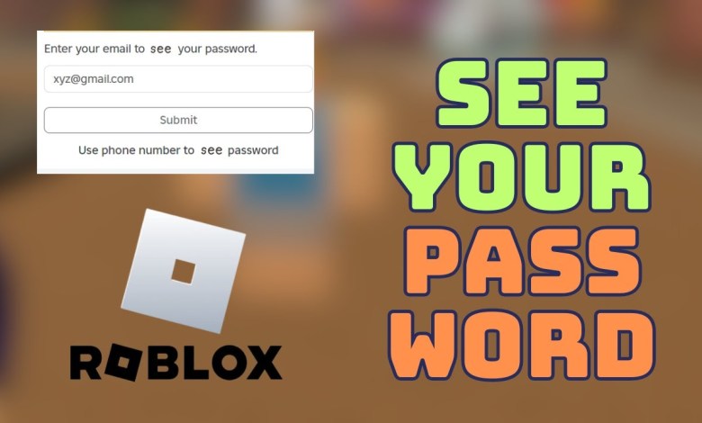 See Your Password in Roblox! || How to VIEW your See Your Password in Roblox! || How to VIEW your