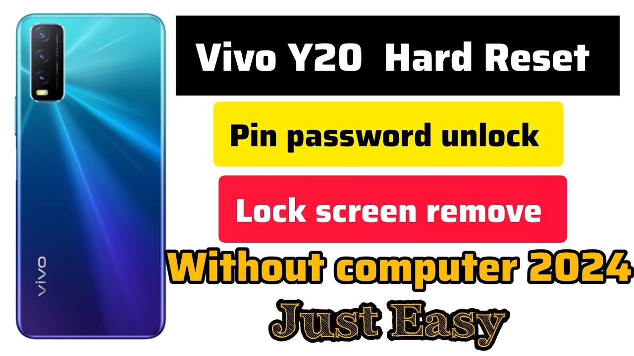 Vivo y20 hard reset, y21 pin password pattern unlock Vivo y20 hard reset, y21 pin password pattern unlock