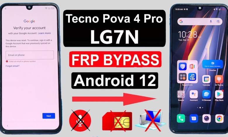 Tecno Pova 4 Pro FRP Unlock Android 12/Rset Google Tecno Pova 4 Pro FRP Unlock Android 12/Rset Google