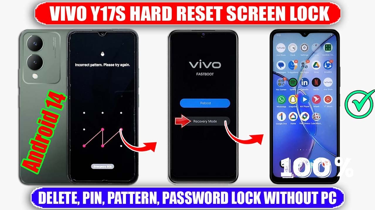 VIVO Y17S Hard Reset / Unlock Android 14 //Easy Trick / VIVO Y17S Hard Reset / Unlock Android 14 //Easy Trick /
