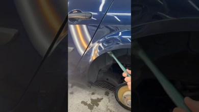 Удаление вмятин без покраски на заднем крыле! Удаление вмятин без покраски на заднем крыле!