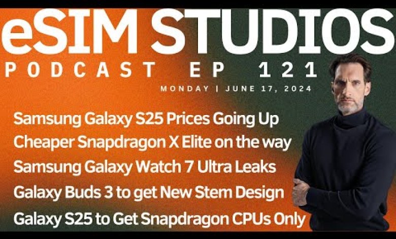 eSIM STUDIOS Podcast Ep 121 | Samsung Galaxy S25 Price eSIM STUDIOS Podcast Ep 121 | Samsung Galaxy S25 Price