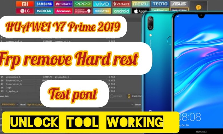 Huawei Y7 Prime 2019 Frp Remove Hard rest Test point Huawei Y7 Prime 2019 Frp Remove Hard rest Test point