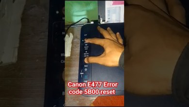 How to Canon E477 Error code #5B00 reset #7 time light How to Canon E477 Error code #5B00 reset #7 time light
