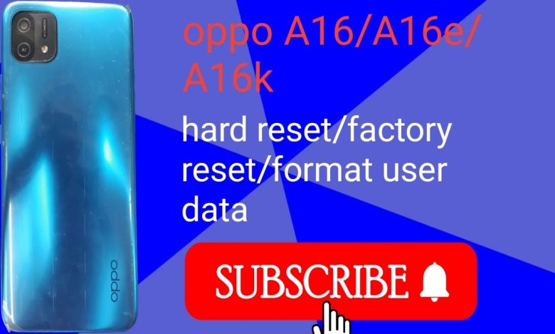 How to hard reset oppo A16/A16e/A16k (oppo all model) How to hard reset oppo A16/A16e/A16k (oppo all model)