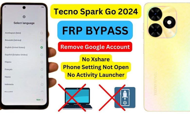 Tecno Spark Go 2024 (BG6) Frp Bypass Android 13 Unlock Tecno Spark Go 2024 (BG6) Frp Bypass Android 13 Unlock