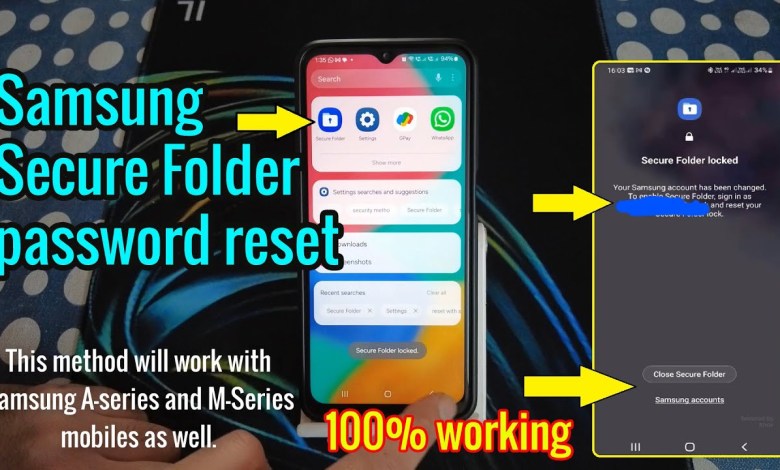 Samsung secure folder forgot password not showing Samsung secure folder forgot password not showing