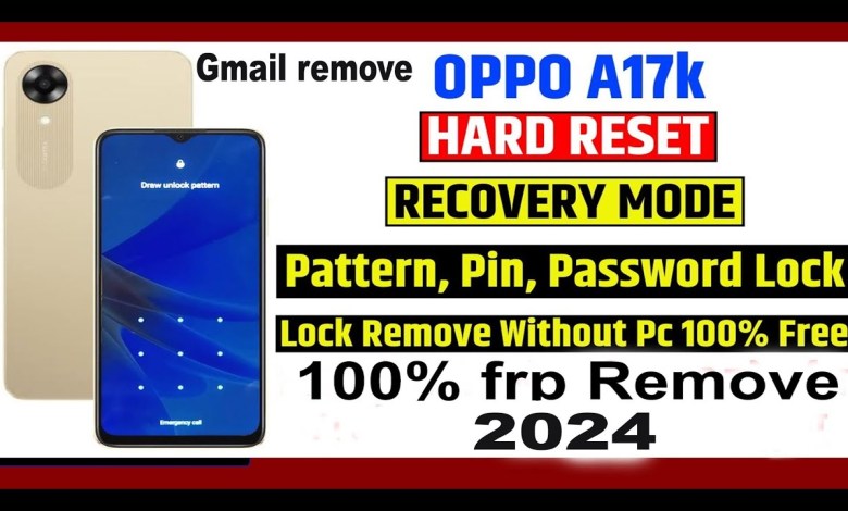 Hard Reset Oppo A17k CPH2471 Remove Screen Lock Pattern Hard Reset Oppo A17k CPH2471 Remove Screen Lock Pattern