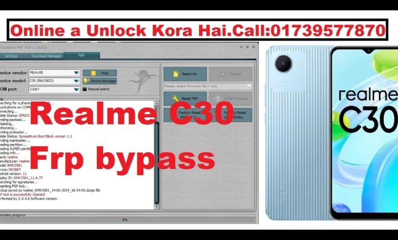 Realme C30 Frp bypass by Octoplus FRP Tool Realme C30 Frp bypass by Octoplus FRP Tool