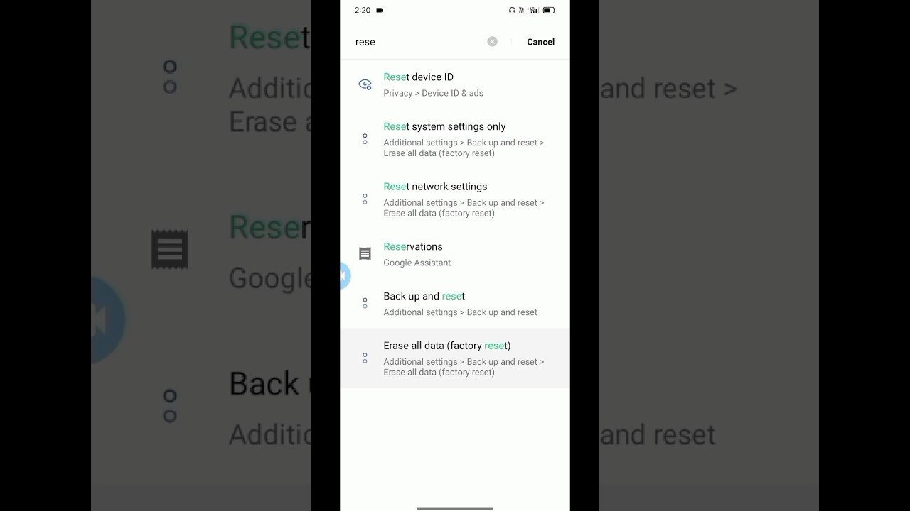 how to reset mobile | #shorts #viralshorts how to reset mobile | #shorts #viralshorts