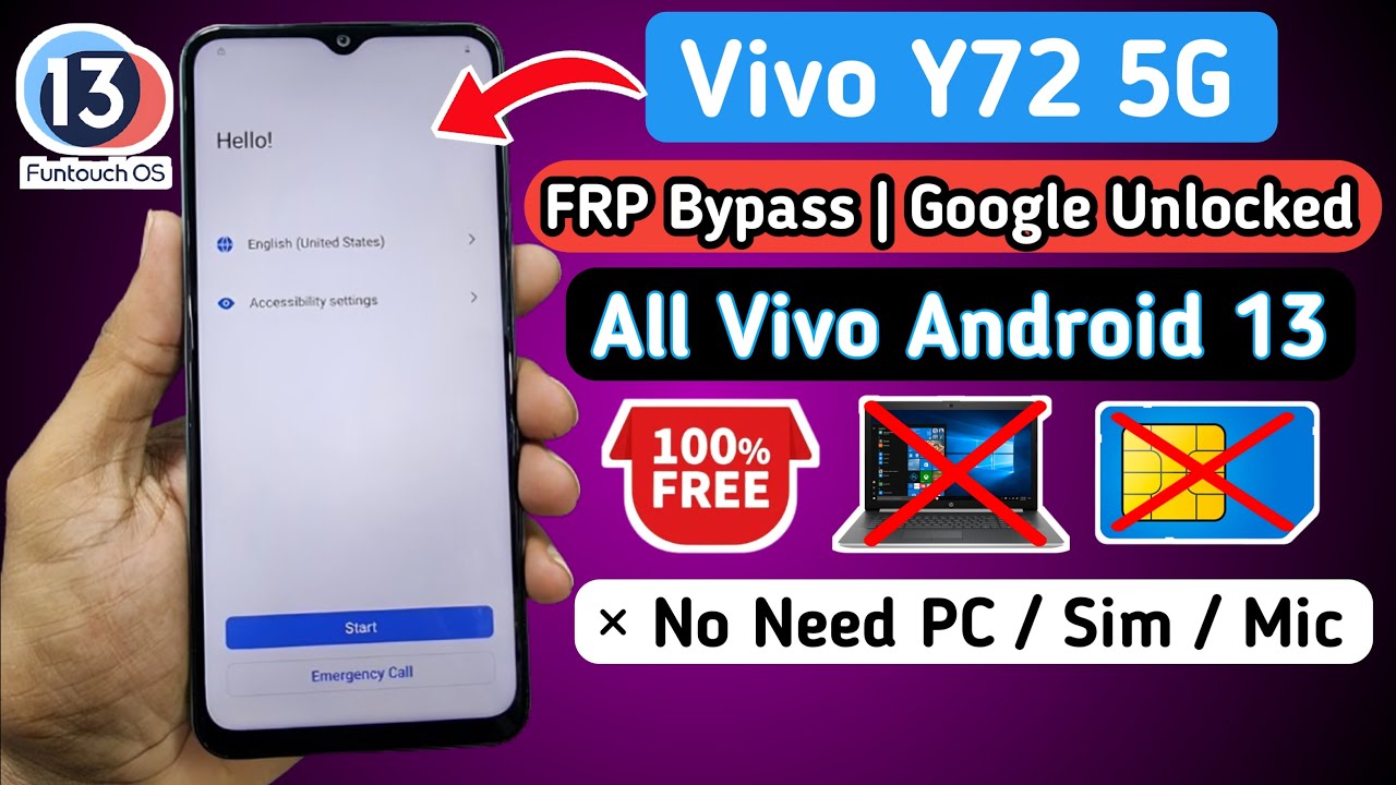 Uncover the Vivo Y72 5G FRP Bypass for Android 13 | Unlock Vivo Android 13 FRP with Ease Uncover the Vivo Y72 5G FRP Bypass for Android 13 | Unlock Vivo Android 13 FRP with Ease