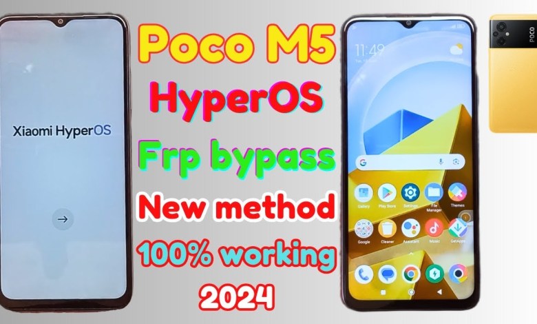Poco M5 HyperOS Frp Bypass New Method 100% Working 2024 Poco M5 HyperOS Frp Bypass New Method 100% Working 2024