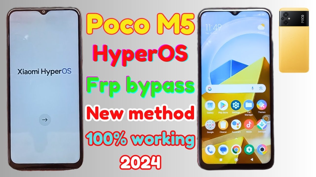 Poco M5 HyperOS Frp Bypass New Method 100% Working 2024 Poco M5 HyperOS Frp Bypass New Method 100% Working 2024