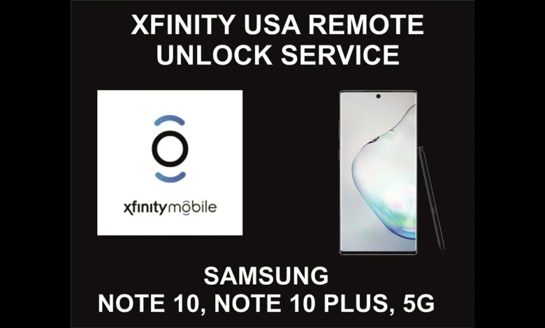 Xfinity USA Samsung Unlock Service, Samsung Note 10, Xfinity USA Samsung Unlock Service, Samsung Note 10,