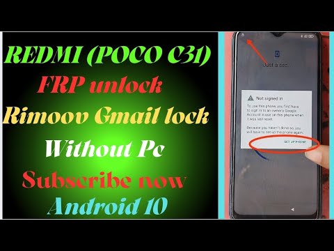 How to Easily Bypass Google Account FRP on Redmi (POCO) C31 rimooV? How to Easily Bypass Google Account FRP on Redmi (POCO) C31 rimooV?