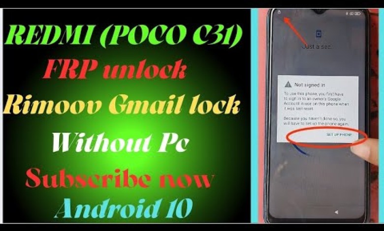How to Easily Bypass Google Account FRP on Redmi (POCO) C31 rimooV? How to Easily Bypass Google Account FRP on Redmi (POCO) C31 rimooV?