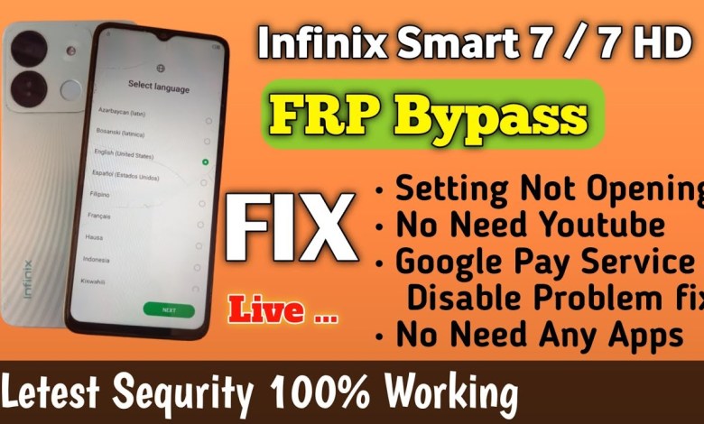 Unlock the Infinix Smart 7 HD with a Unique FRP Bypass Fix for Unresponsive Settings Unlock the Infinix Smart 7 HD with a Unique FRP Bypass Fix for Unresponsive Settings