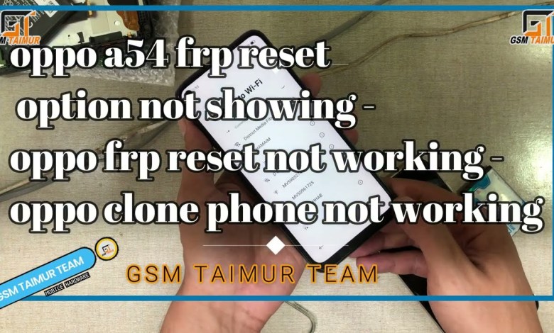 Oppo A54 Frp Bypass Reset Not Working Clone Phone Not Oppo A54 Frp Bypass Reset Not Working Clone Phone Not