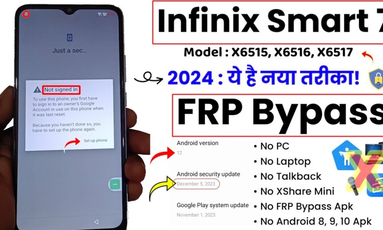 Infinix Smart 7 FRP Bypass Android 12 Latest Update | Infinix Smart 7 FRP Bypass Android 12 Latest Update |