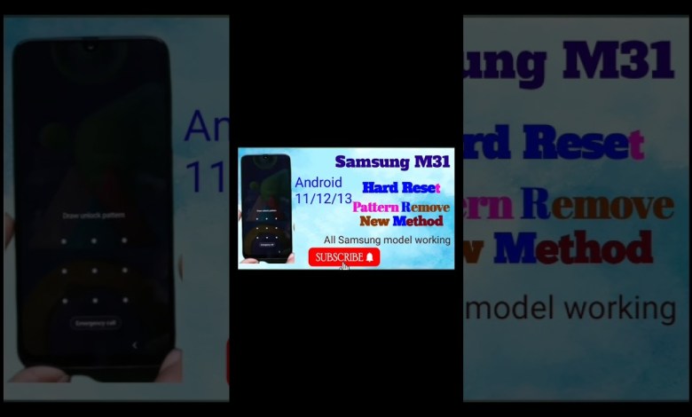 Samsung M31 hard reset new method #shorts Samsung M31 hard reset new method #shorts