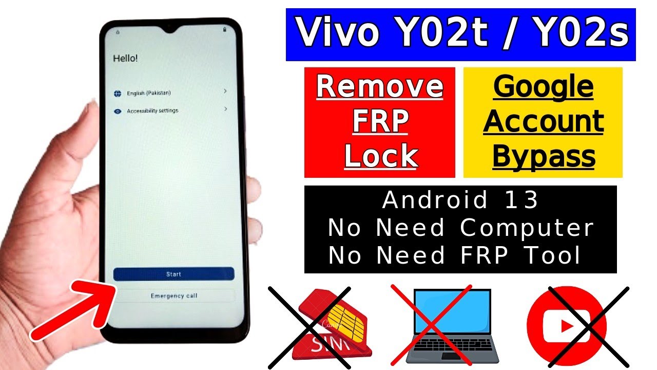 Vivo Y02t / Y02s Frp Bypass Without PC | Vivo (V2254) Vivo Y02t / Y02s Frp Bypass Without PC | Vivo (V2254)