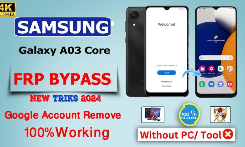 Unlock Samsung A03 Core with Frp Bypass and Explore Android 12 Features Unlock Samsung A03 Core with Frp Bypass and Explore Android 12 Features