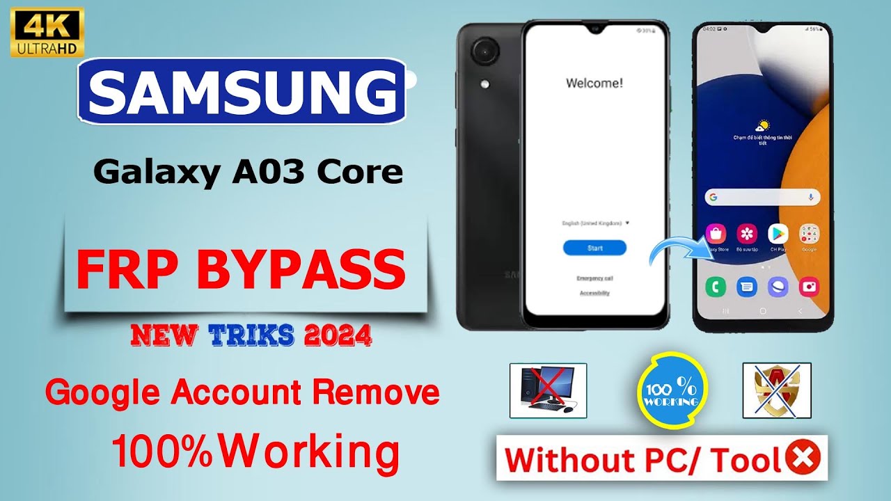 Unlock Samsung A03 Core with Frp Bypass and Explore Android 12 Features Unlock Samsung A03 Core with Frp Bypass and Explore Android 12 Features