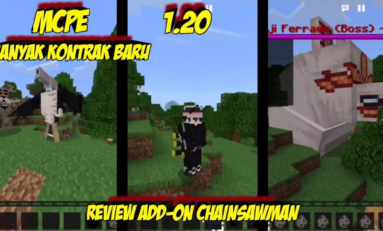 Showcase Add-on ChainsawMan v1.20 MCPE Minecraft Showcase Add-on ChainsawMan v1.20 MCPE Minecraft