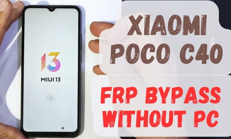 Xiaomi poco C40 frp bypass without pc Xiaomi poco C40 frp bypass without pc