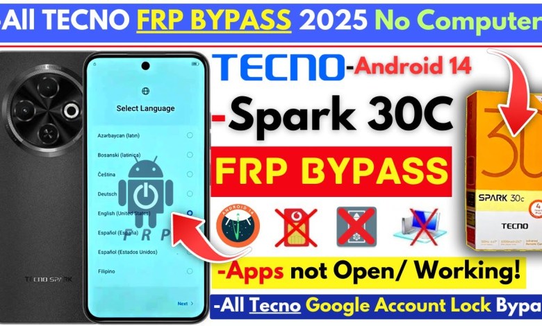 Discover how to bypass FRP on Tecno Spark 30C without using a PC in 2025 Discover how to bypass FRP on Tecno Spark 30C without using a PC in 2025