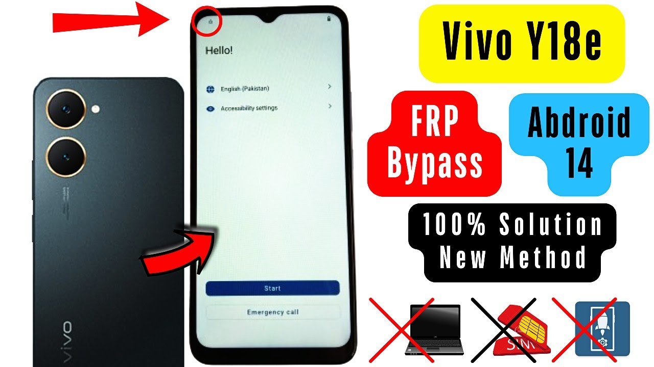 Vivo Y18e FRP Bypass Android 14 | Vivo Y18e Google Vivo Y18e FRP Bypass Android 14 | Vivo Y18e Google